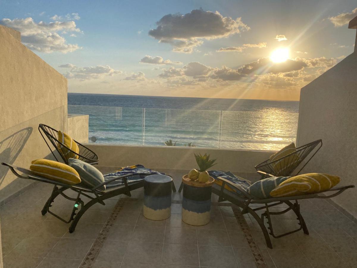 קנקון Ocean View Three Bedroom, Three Story Penthouse By The Beach מראה חיצוני תמונה